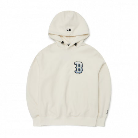 MLB  Áo hoodie tay dài phối mũ Basic Big Logo Brushed Mega Overfit